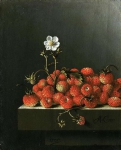 Coorte, Adriaen - Натюрморт с клубникой, 1705, 16,5 cm x 14 cm, Бумага, масло 2