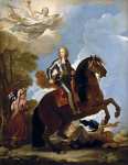 Giordano Luca (Italian ) Карл II король Испании верхом