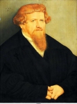 Cranach de Jonge, Lucas - Портрет мужчины с рыжей бородой, 1548, 64 cm x 48 cm, Дерево, масло