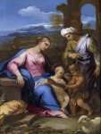 Giordano Luca (Italian ) Святое семейство (копия Рафаэля) ок