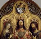 Gossaert (Mabuse) Jan (Flemish ca) Христос между Девой Марией и Иоанном Крестителем