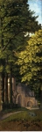 ard - Лесной пейзаж (левая панель), ок. 1505-15, 89,9 cm x 30,7 cm, Дерево, масло