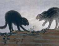 Goya y Lucientes Francisco de (Spanish ) Драка котов