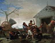 Goya y Lucientes Francisco de (Spanish ) Драка у таверны Гальский Петух