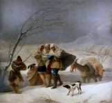 Goya y Lucientes Francisco de (Spanish ) Зима (вьюга)