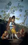Goya y Lucientes Francisco de (Spanish ) Игра в солдат