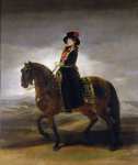 Goya y Lucientes Francisco de (Spanish ) Королева Мария Луиза на коне