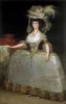 Goya y Lucientes Francisco de (Spanish ) Королева Мария Луиза с турнюром