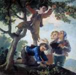 Goya y Lucientes Francisco de (Spanish ) Мальчики срывающие фрукты