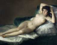 Goya y Lucientes Francisco de (Spanish ) Обнаженная Маха