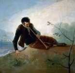 Goya y Lucientes Francisco de (Spanish ) Пастух с флейтой