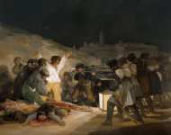 Goya y Lucientes Francisco de (Spanish ) Расстрел повстанцев мая года