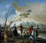 Goya y Lucientes Francisco de (Spanish ) Танцы на берегу реки Мансанарес