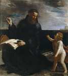 Guercino (Giovanni Francesco Barbieri) (Italian ) Св Августин размышляющий о Святой Троице