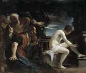 Guercino (Giovanni Francesco Barbieri) (Italian ) Сусанна и старцы