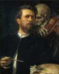 Автопортрет со Смертью играющей на скрипке