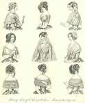 Portraits of Ladies of the Court of St.Jamess. Fashionable Head Dreses 1847