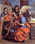 Св. Лука, показывающий живопись Мадонне
