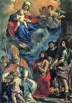Мадонна с младенцем и святыми покровителями города Модены