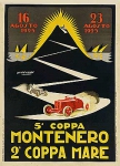 Плакаты авто и мотогонок работы итальянского художника Lucio Venna