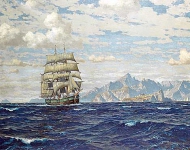 Tall ship off crete
