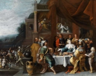 Артаксеркс и Аман на званом обеде у Есфири (Ahasver und Haman beim Gastmahl der Esther)