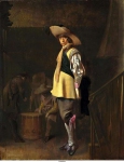 Duyster, Willem Cornelisz - Стоящий офицер, ок. 1620-30, 39,1 cm x 31 cm, Дерево, масло