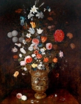 Букет цветов в позолоченной вазе (совм с Яном Брейгелем Мл)