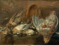 Fijt, Jan - Натюрморт с мертвыми птицами, ок. 1640-60, 52,5 cm x 67,5 cm, Дерево, масло