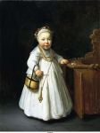 Flinck, Govert - Девочка у детского стульчика, 1640, 114,3 cm x 87,1 cm, Холст, масло