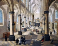 Интерьер церкви во Фландрии (совм с Питером Нефсом I) Музей Прадо