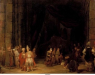 Gelder, Arent de - Внешний двор храма, 1679, 70,7 cm x 91 cm, Холст, масло