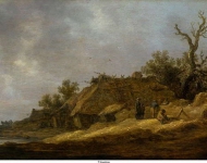 Goyen, Jan van - Крестьяне у полуразрушенного дома, 1631, 40 cm x 54 cm, Дерево, масло