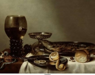 Heda, Willem Claesz - Натюрморт с пищей, 1629, 46 cm x 69,2 cm, Дерево, масло