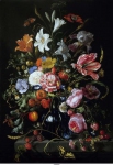 Heem, Jan Davidsz de - Ваза с цветами, ок. 1670, 74,2 cm x 52,6 cm, Дерево, масло