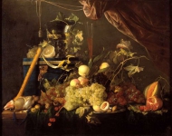 Heem, Jan Davidsz de - Натюрморт с фруктами и шкатулкой, 1650-55, 94,7 cm x 120,5 cm, Холст, масло