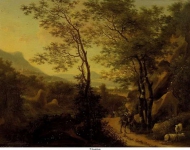 Heusch, Willem de - Горный пейзаж в Италии, ок. 1650-90, 21,5 cm x 29 cm, Медь, масло