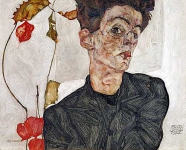 Автопортрет 1912 Эгон Шиле