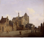 Heyden, Jan van der - Большая церковь Богоматери в Веере, ок. 1660-70, 31,5 cm x 36 cm, Холст, масло