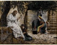Мария Магдалина у ног Иисуса