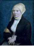 Holbein de Jonge, Hans (мастерская) - Портрет молодой женщины, ок. 1520-30, 45 cm x 34 cm, Дерево, масло