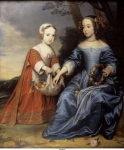 Honthorst, Gerrit van - Портрет принца Willem III (1650-1702) и его тети Марии Нассау (1642-1688) в детстве, 1653, 130,7 cm x 108,4 cm, Холст, масло