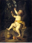 Honthorst, Gerrit van - Ребёнок, собирающий фрукты, 1630-50, 108,5 cm x 83,5 cm, Холст, масло