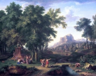 Huysum, Jan van - Аркадский пейзаж с бюстом Флоры, 1724-25, 52 cm x 71 cm, Холст, масло 2