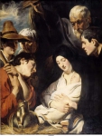 Jordaens, Jacob - Поклонение пастухов, ок. 1617, 125 cm x 95,7 cm, Дерево, масло