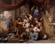 Lairesse, Gerard - Ахилл среди дочерей Ликомеда, ок. 1680, 138 cm x 190 cm, Холст, масло