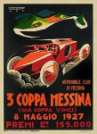 Плакаты авто и мотогонок работы итальянского художника Lucio Venna