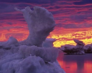 EN CA Ice flows on Hudson Bay Churchill Manitoba