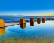 EN CA Pool at sunrise in Coogee outside Sydney New South Wales Australia