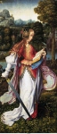 Meester van Frankfurt - Святая Катарина (боковая панель триптиха), ок. 1520, 158,4 cm x 70,6 cm, Дерево, масло